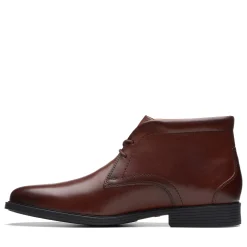 Boots*Clarks Men's , Whiddon Mid Water-Resistant Boot Mahogany