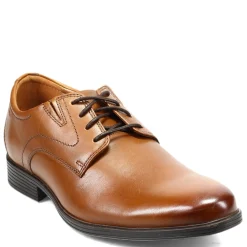 Oxfords*Clarks Men's , Whiddon Plain Toe Oxford Dark Tan Leather