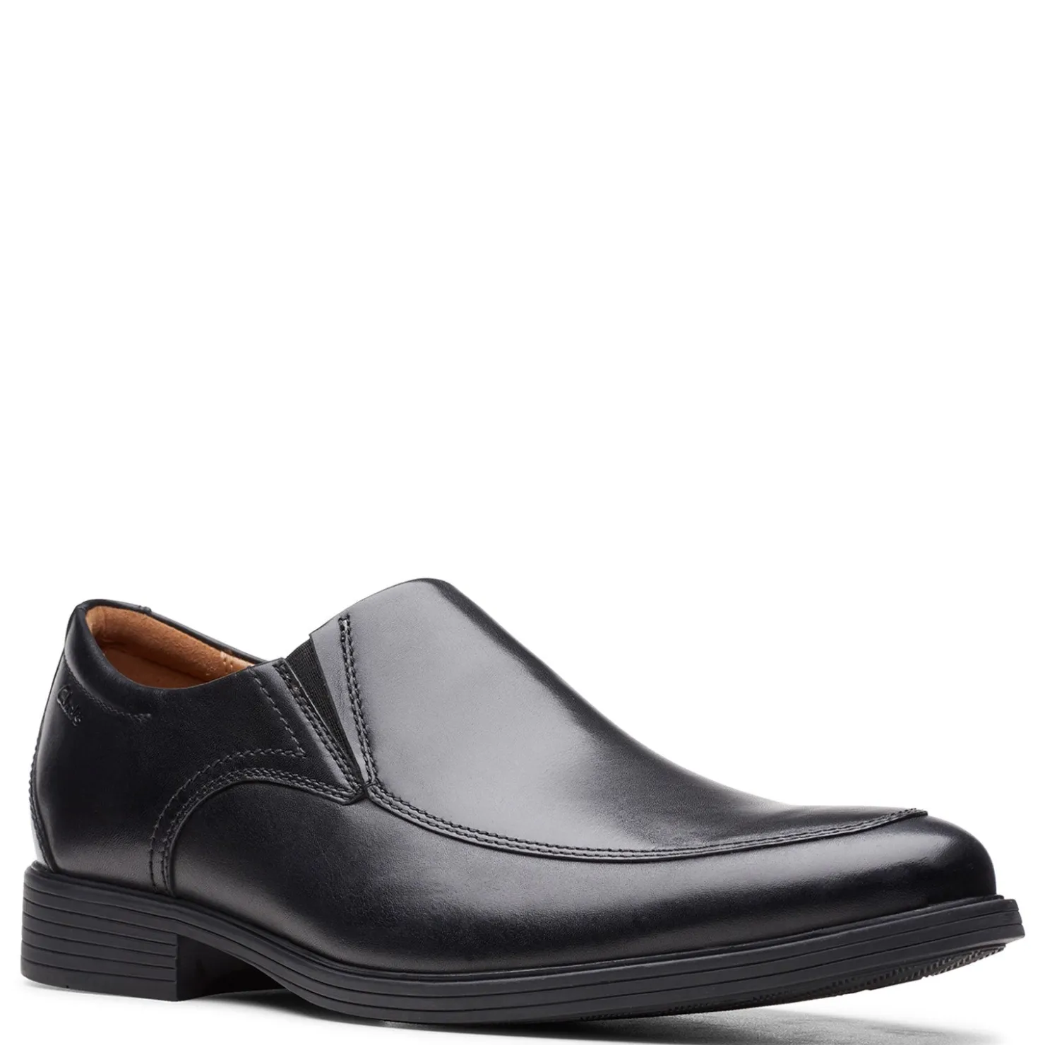Loafers*Clarks Men's , Whiddon Step Loafer Black Leather