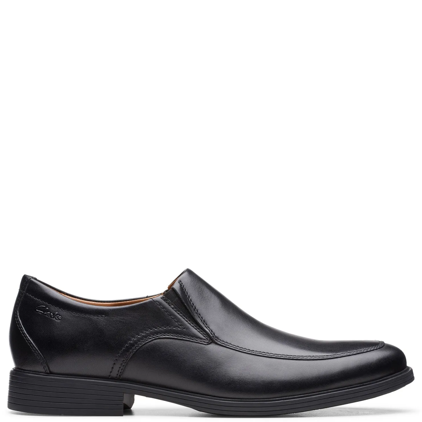 Loafers*Clarks Men's , Whiddon Step Loafer Black Leather