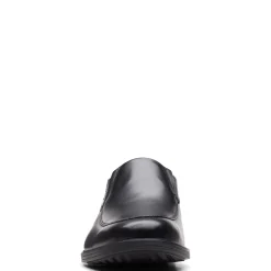 Loafers*Clarks Men's , Whiddon Step Loafer Black Leather