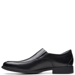 Loafers*Clarks Men's , Whiddon Step Loafer Black Leather