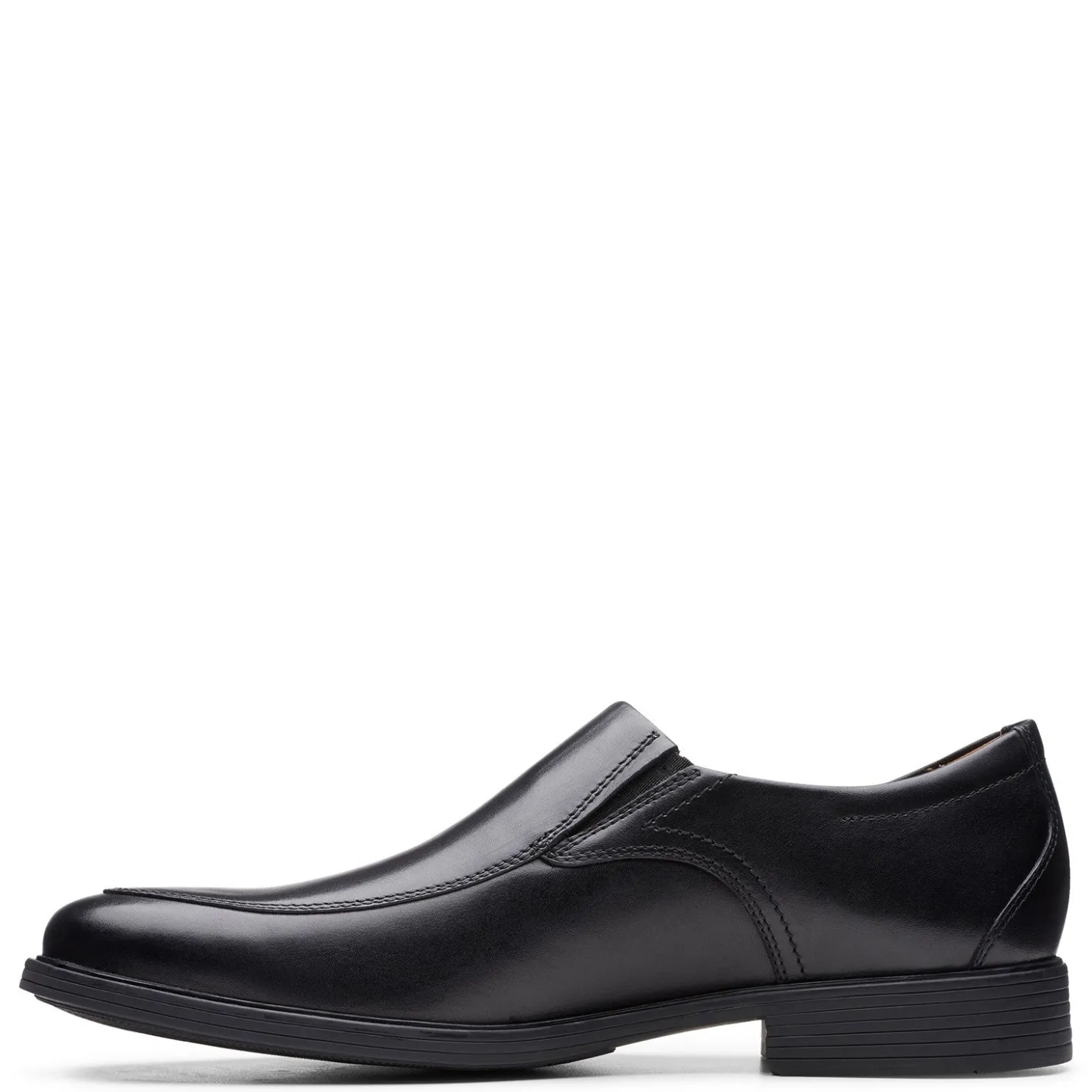 Loafers*Clarks Men's , Whiddon Step Loafer Black Leather