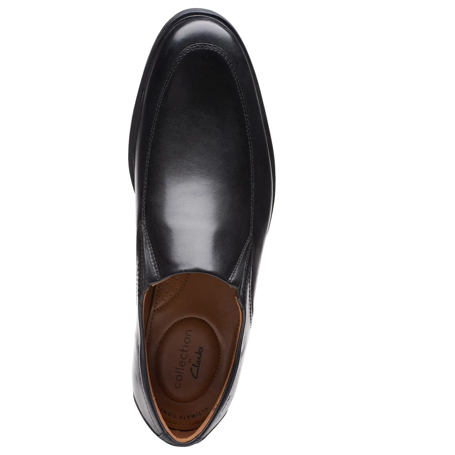 Loafers*Clarks Men's , Whiddon Step Loafer Black Leather