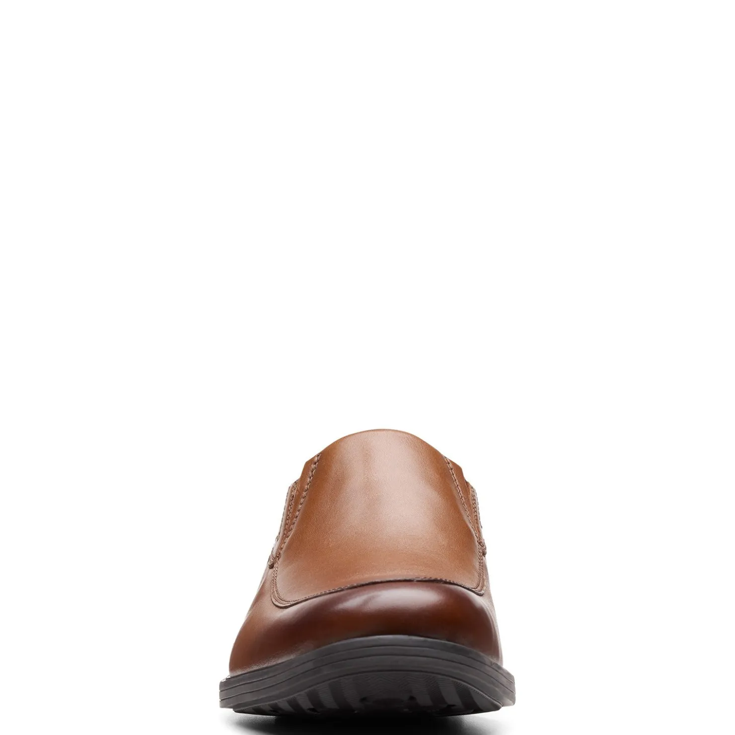 Loafers*Clarks Men's , Whiddon Step Loafer Dark Tan Leather