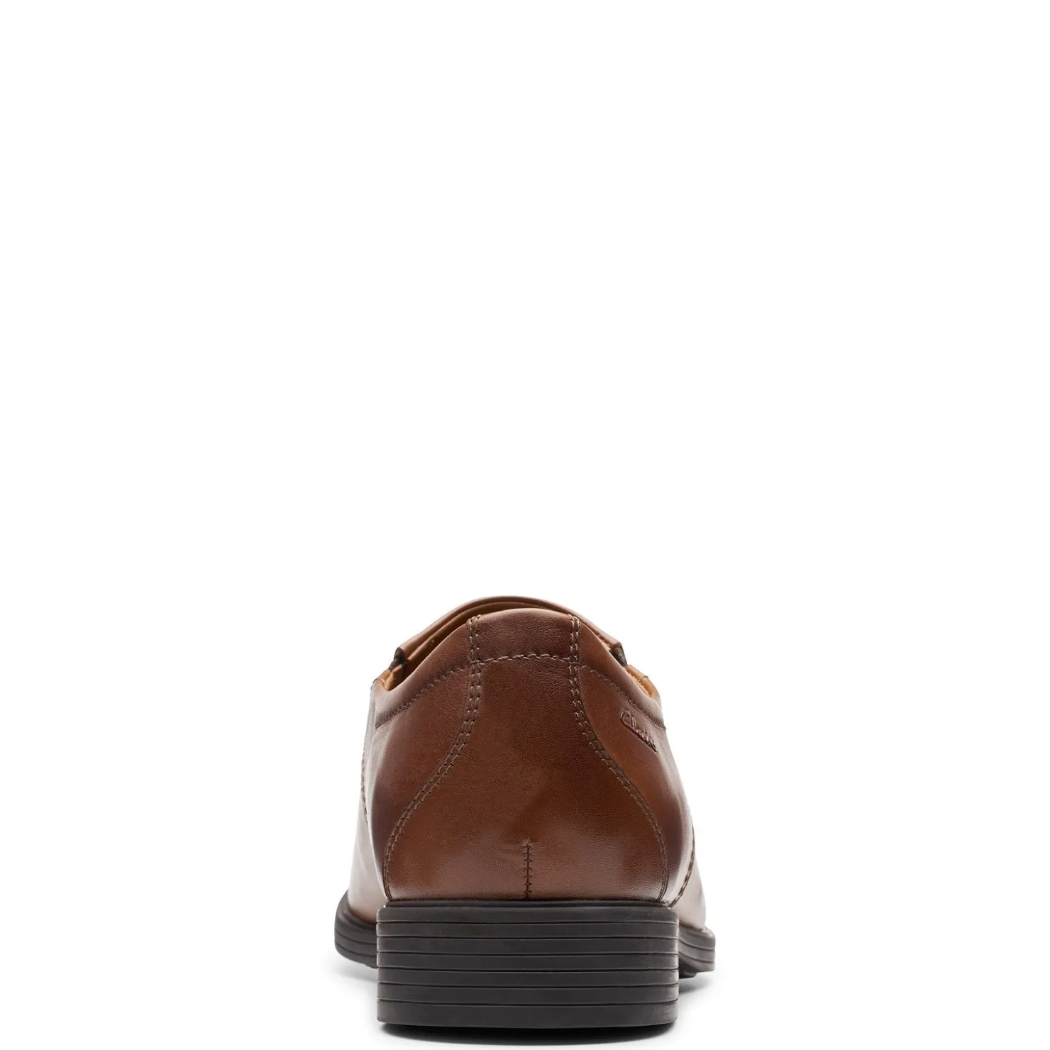 Loafers*Clarks Men's , Whiddon Step Loafer Dark Tan Leather