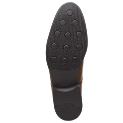 Loafers*Clarks Men's , Whiddon Step Loafer Dark Tan Leather
