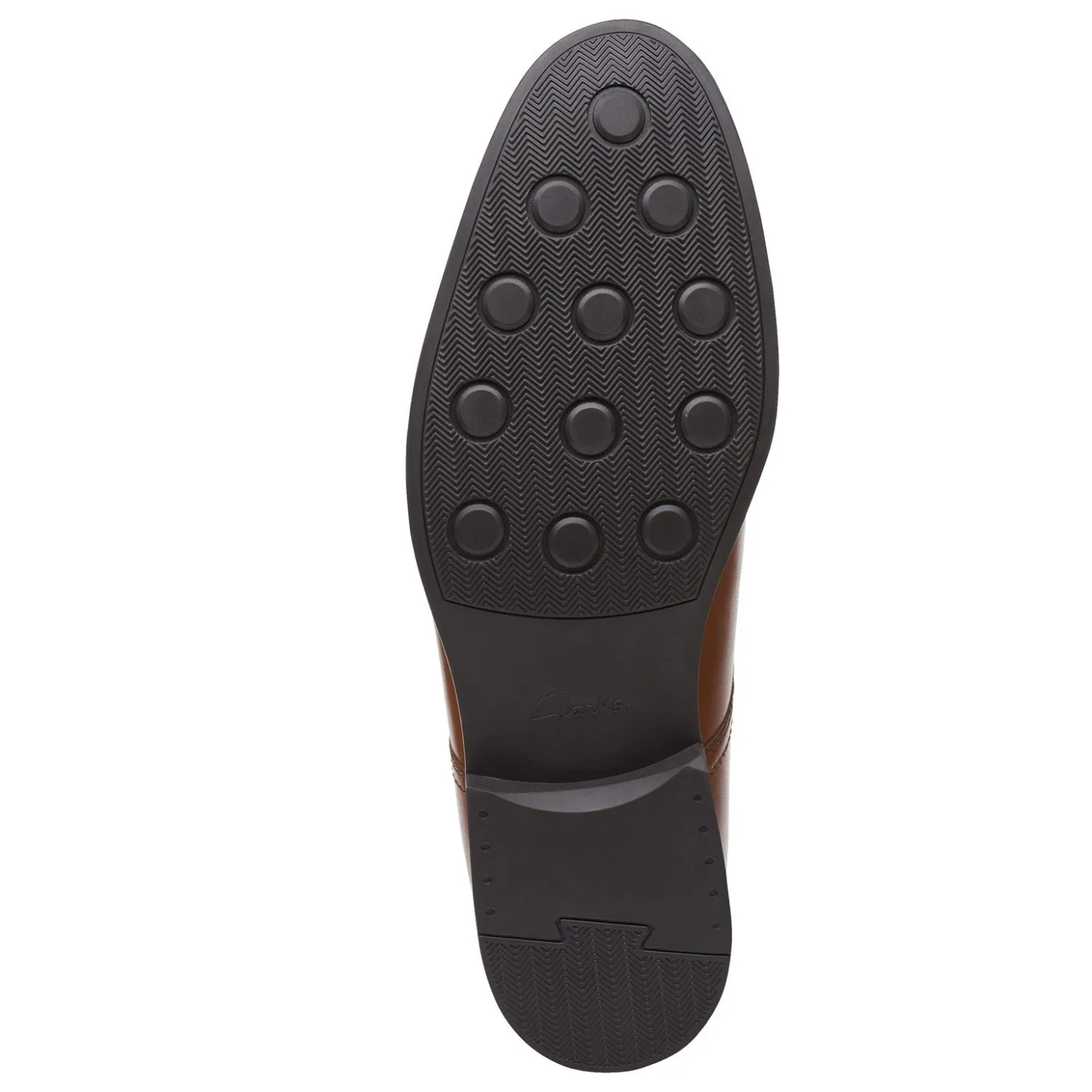 Loafers*Clarks Men's , Whiddon Step Loafer Dark Tan Leather