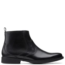 Boots*Clarks Men's , Whiddon Zip Boot Black