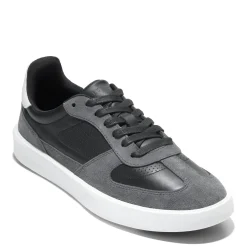 Sneakers & Athletics*Cole Haan Men's , Grand Crosscourt Modern Turf Sneaker Black/Gray Pinstripe/Optic White