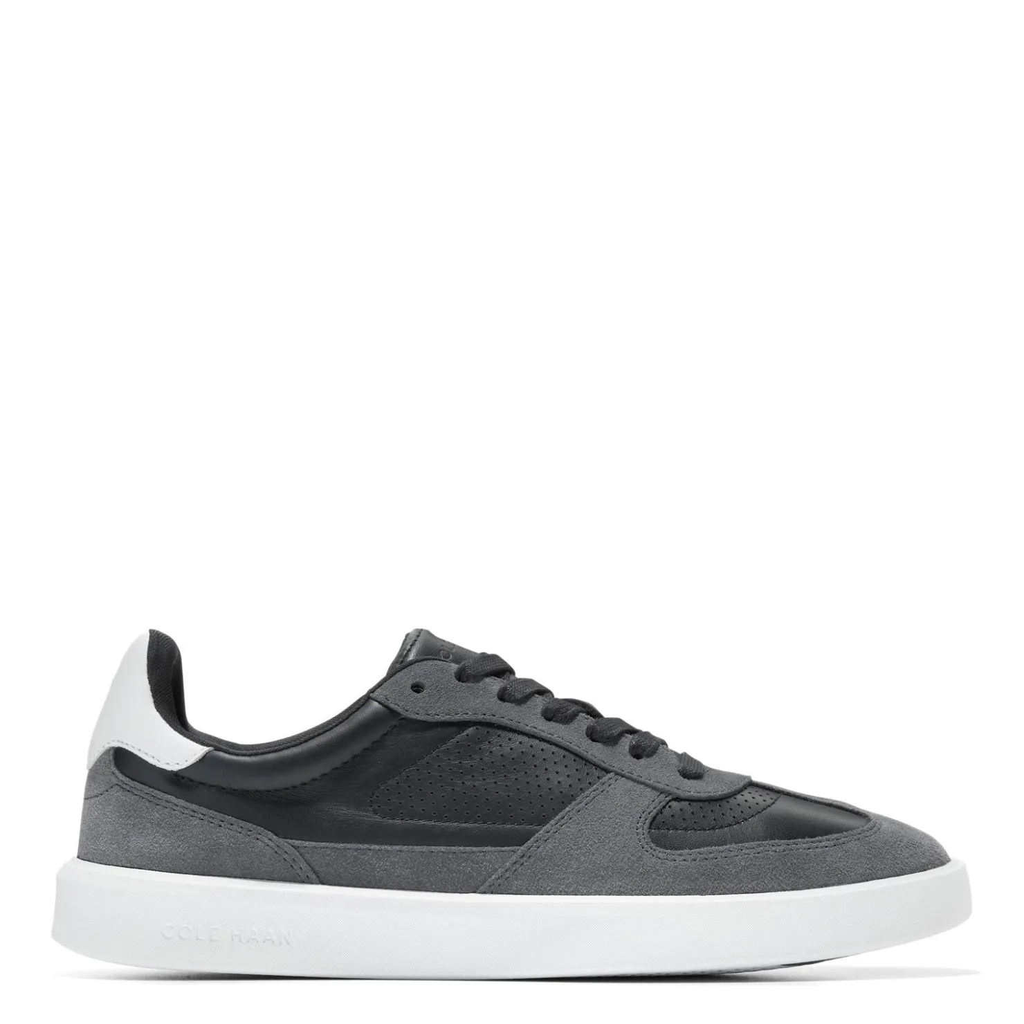 Sneakers & Athletics*Cole Haan Men's , Grand Crosscourt Modern Turf Sneaker Black/Gray Pinstripe/Optic White