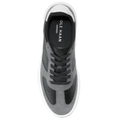 Sneakers & Athletics*Cole Haan Men's , Grand Crosscourt Modern Turf Sneaker Black/Gray Pinstripe/Optic White