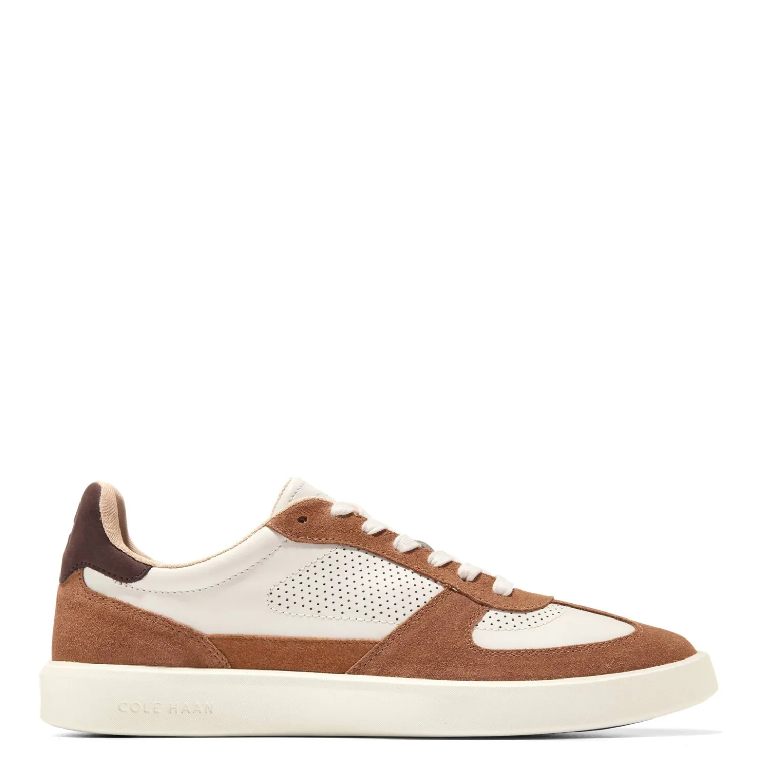 Fashion & Street*Cole Haan Men's , Grand Crosscourt Modern Turf Sneaker British Tan/Dk Chocolate/Ivory