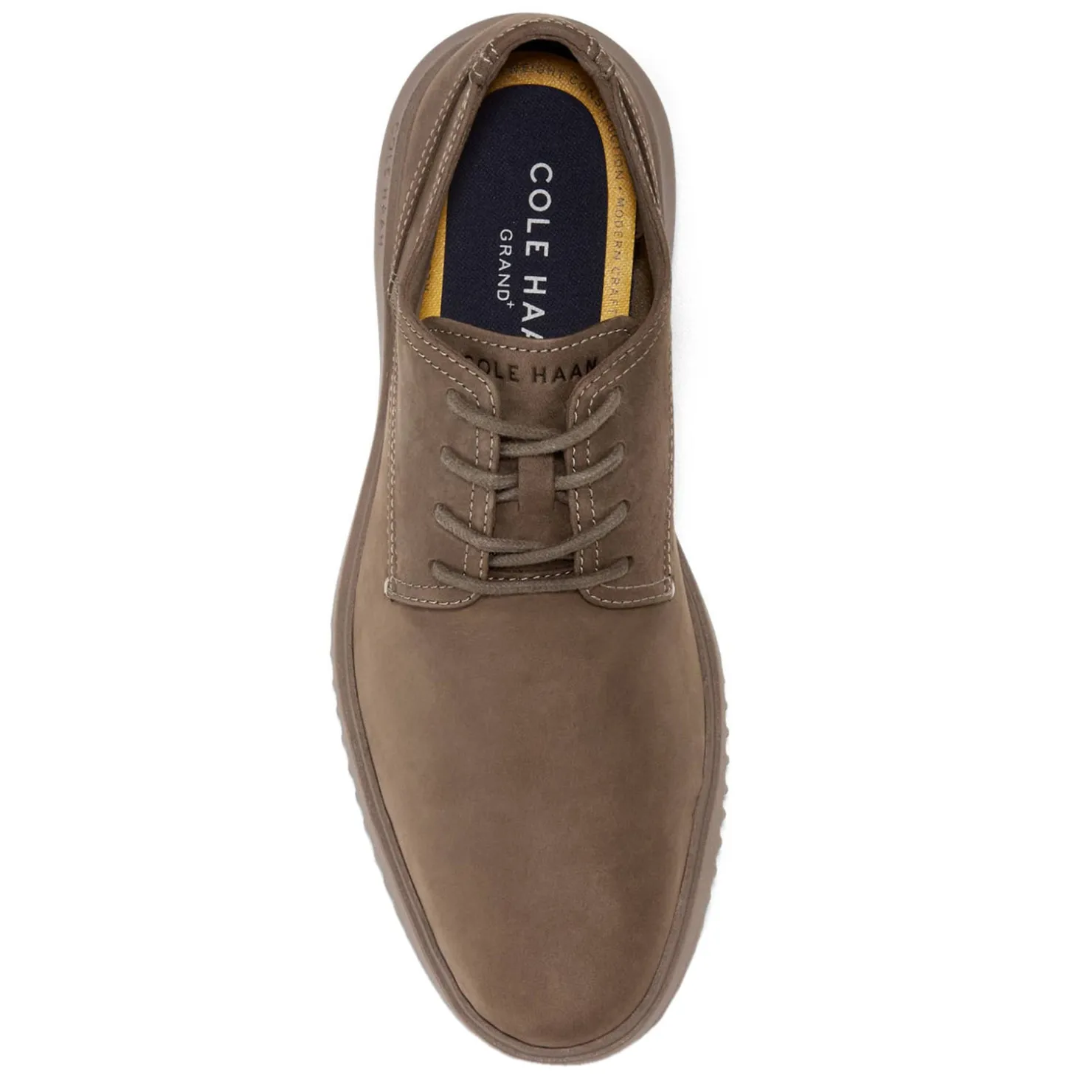 Dress*Cole Haan Men's , Grand+ Plain Toe Oxford Truffle Nubuck/Irish Coffee