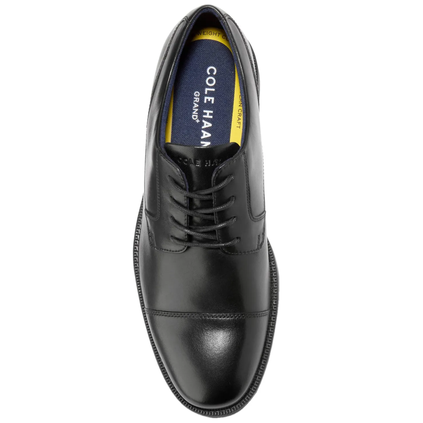 Dress*Cole Haan Men's , Grand+ Pratt Cap-Toe Oxford Black