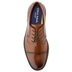 Dress*Cole Haan Men's , Grand+ Pratt Cap-Toe Oxford British Tan