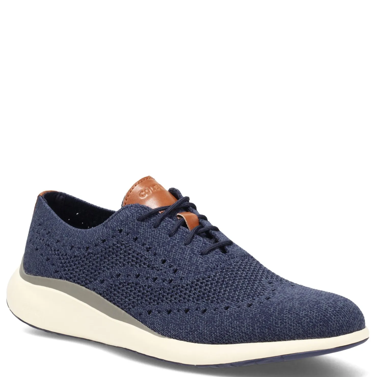 Dress*Cole Haan Men's , Grand Troy Knit Wingtip Oxford Marine