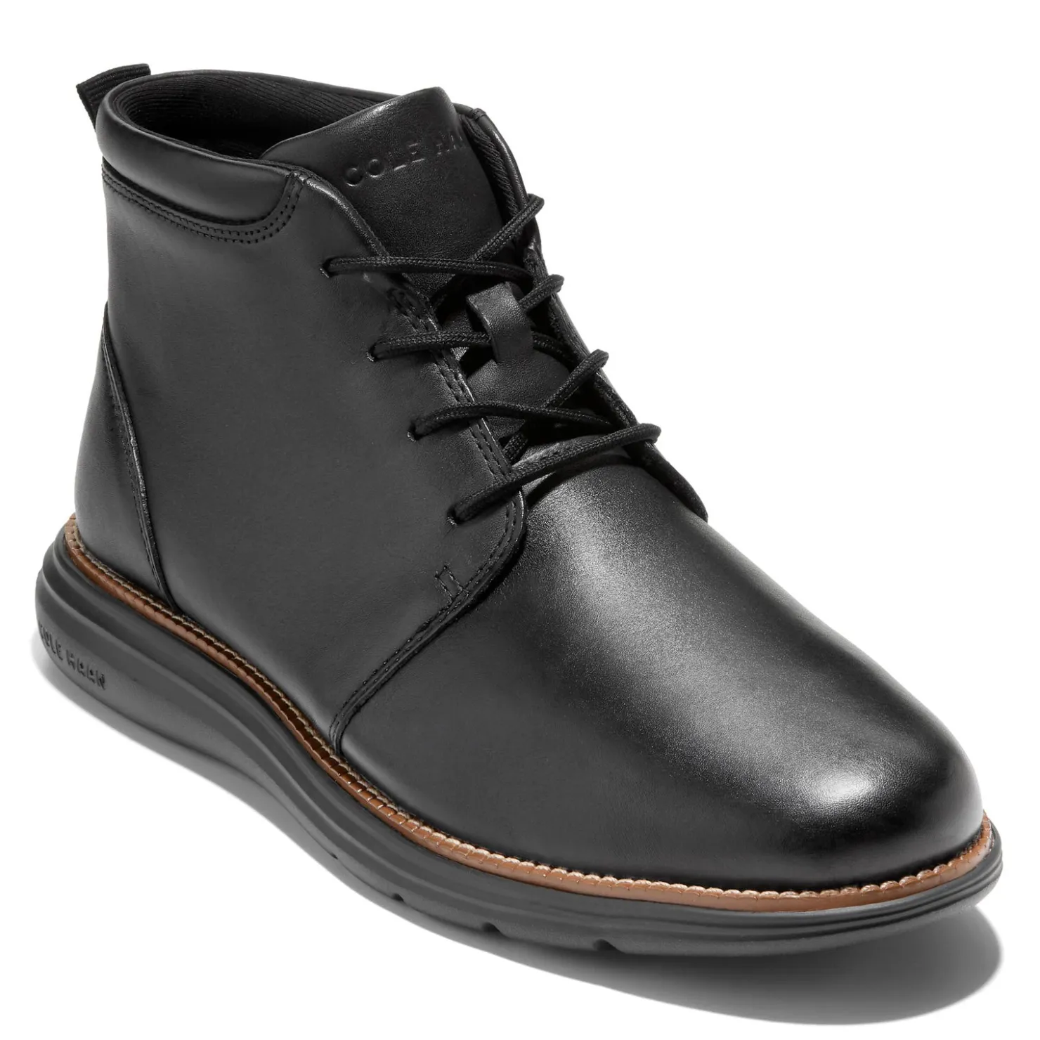 Boots*Cole Haan Men's , Grand+ Ultra Chukka Boot Black/Black