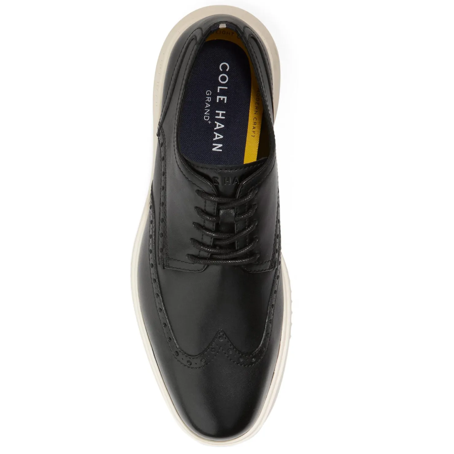 Oxfords*Cole Haan Men's , Grand+ Wingtip Oxford Black/Ivory