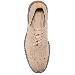 Oxfords*Cole Haan Men's , 2.ZER0GRAND Wingtip Oxford Oat/Dark Latte