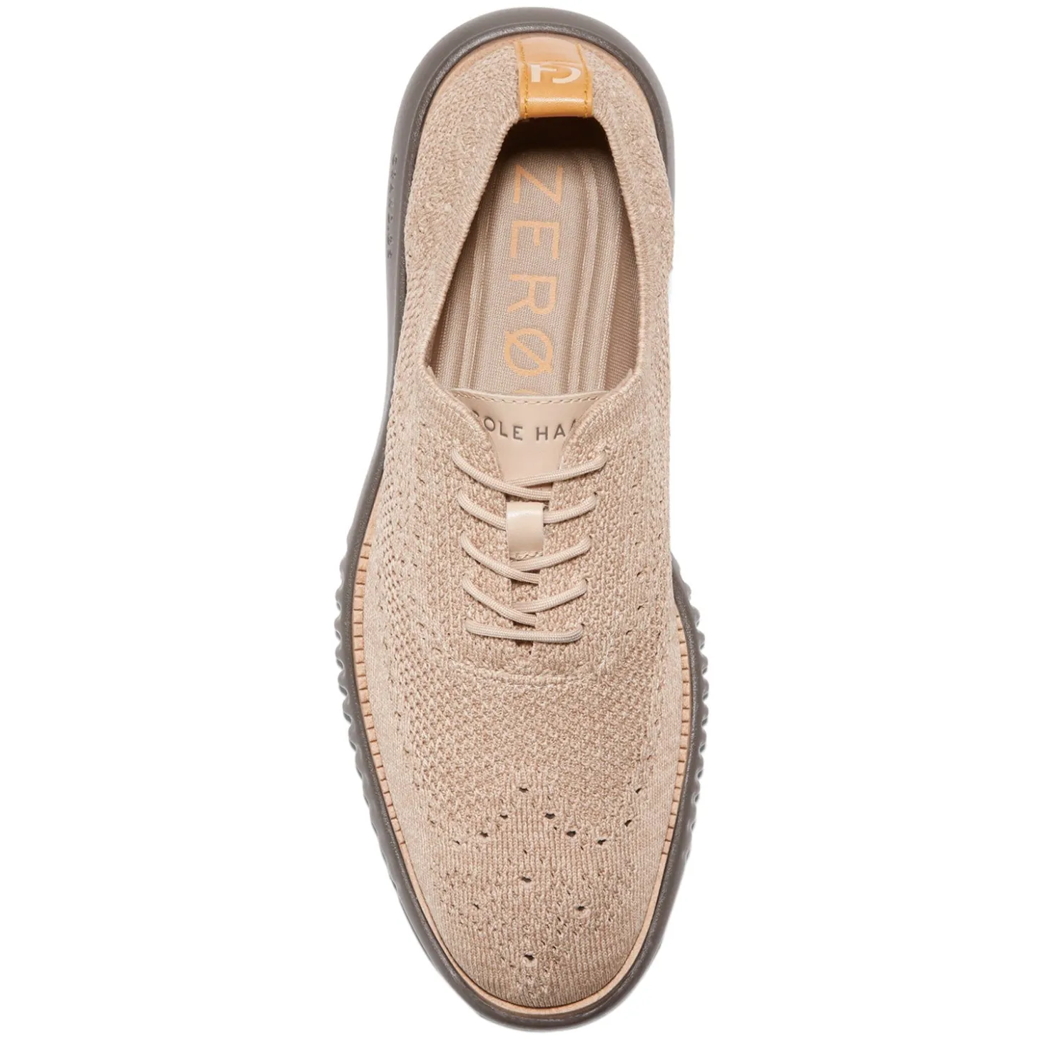 Oxfords*Cole Haan Men's , 2.ZER0GRAND Wingtip Oxford Oat/Dark Latte
