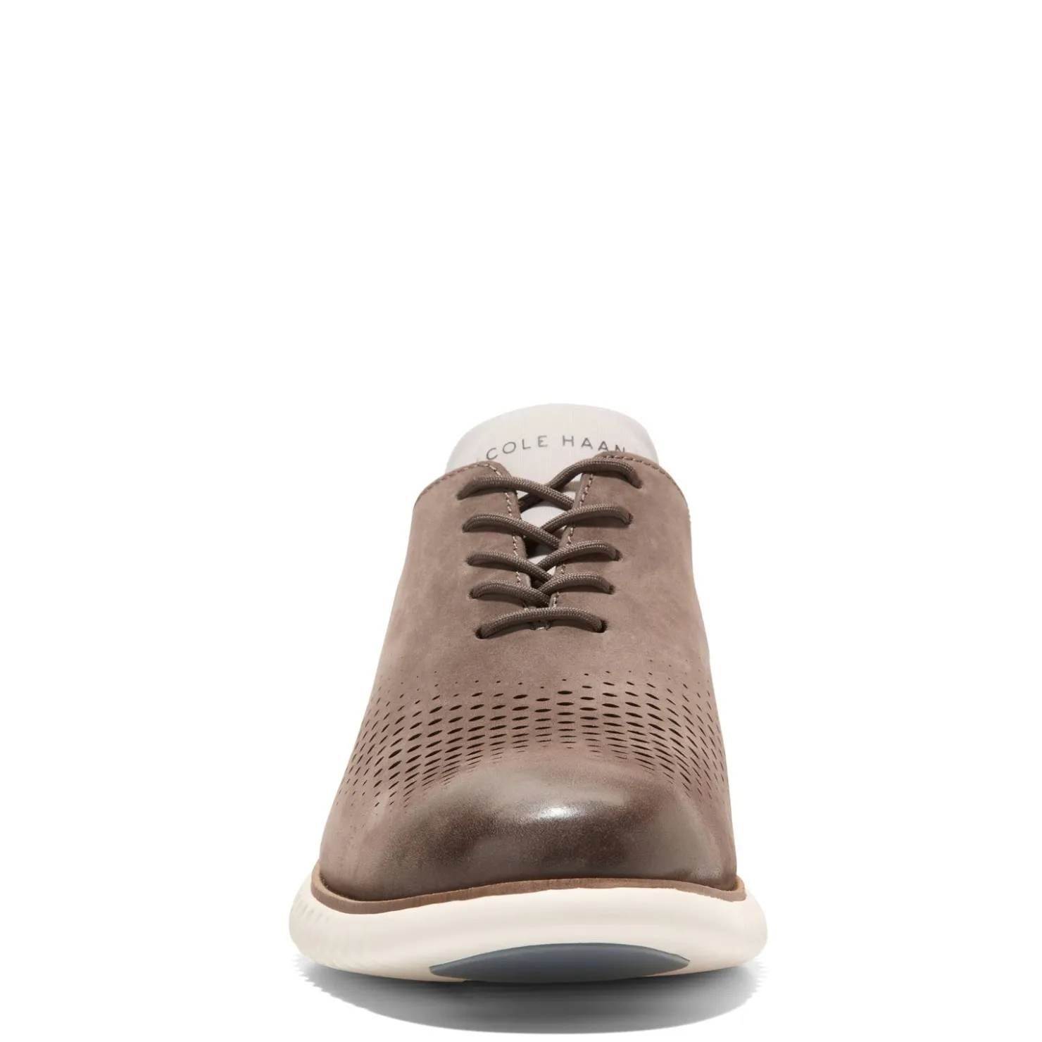 Oxfords*Cole Haan Men's , 2.ZEROGRAND Laser Oxford Truffle/Ivory Nubuck Upper