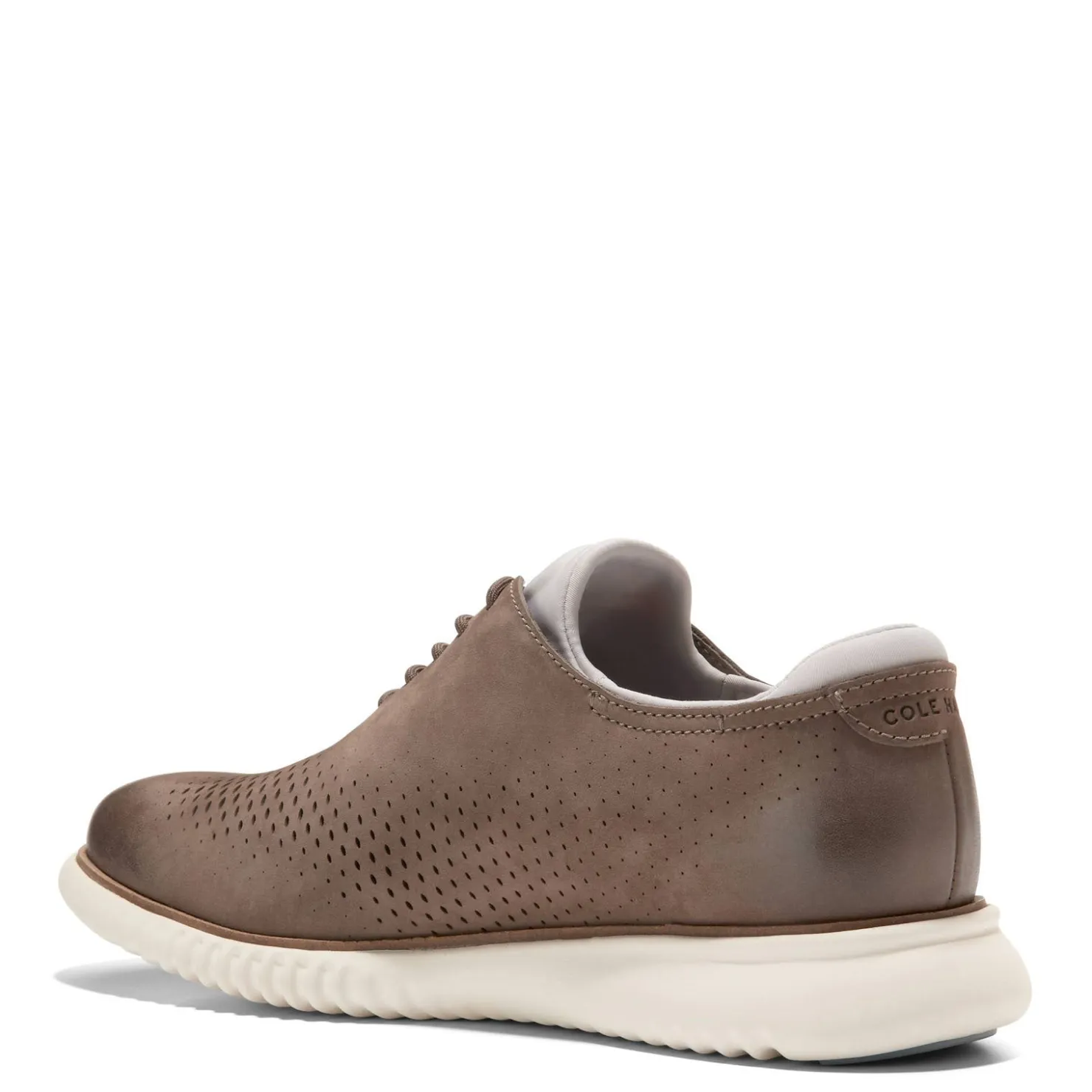 Oxfords*Cole Haan Men's , 2.ZEROGRAND Laser Oxford Truffle/Ivory Nubuck Upper