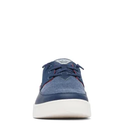 Boat Shoes*Columbia Men's , Boatside Relaxed PFG Slip-On Shoe Collegiate Navy Sunset Red