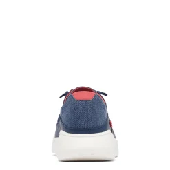 Boat Shoes*Columbia Men's , Boatside Relaxed PFG Slip-On Shoe Collegiate Navy Sunset Red