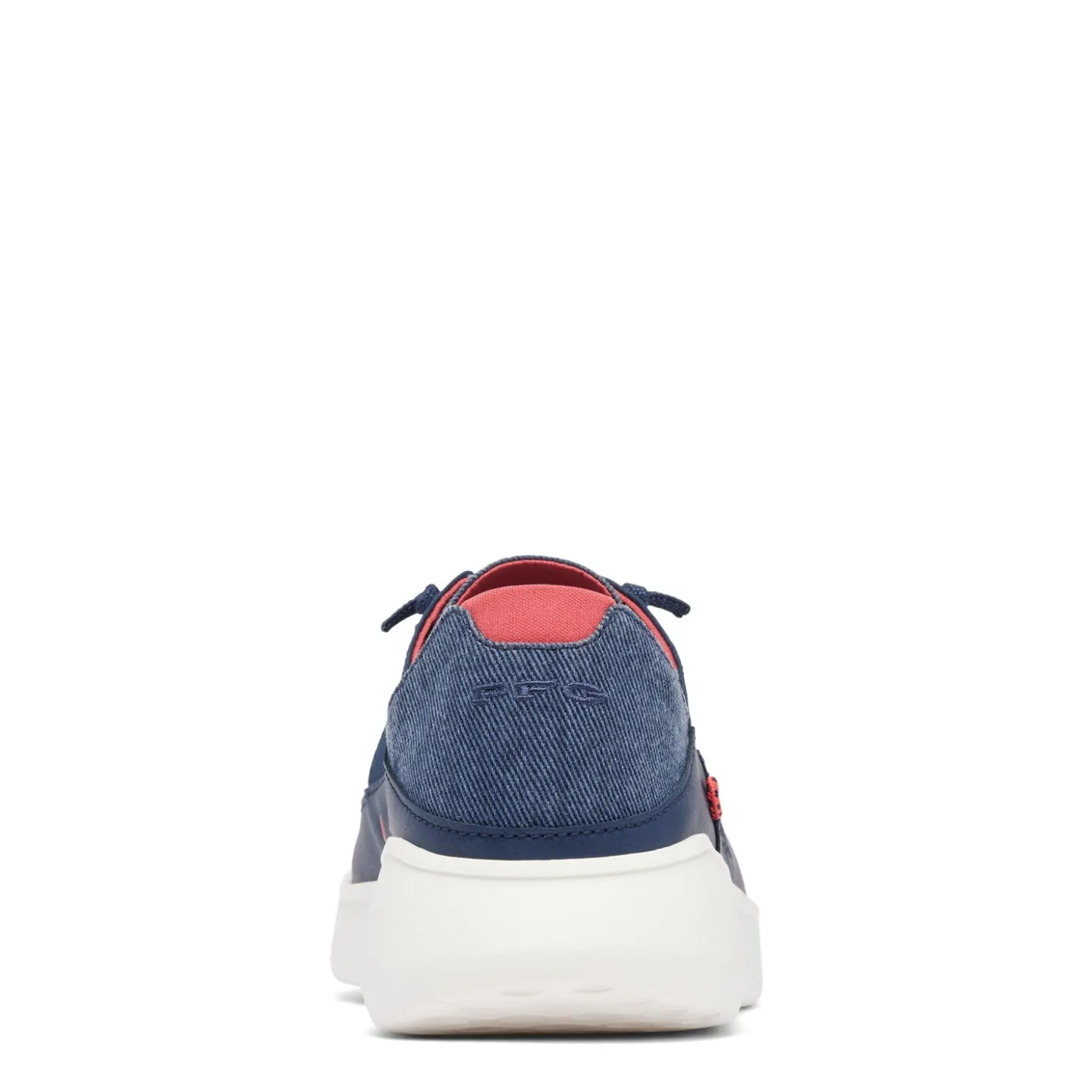 Boat Shoes*Columbia Men's , Boatside Relaxed PFG Slip-On Shoe Collegiate Navy Sunset Red
