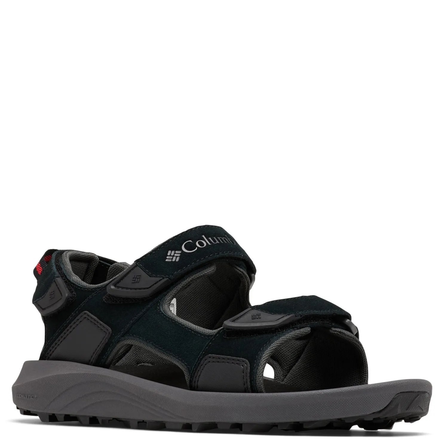 Footbed*Columbia Sportswear Company Men's Columbia, Trailstorm Hiker 3 Strap Sandal Black