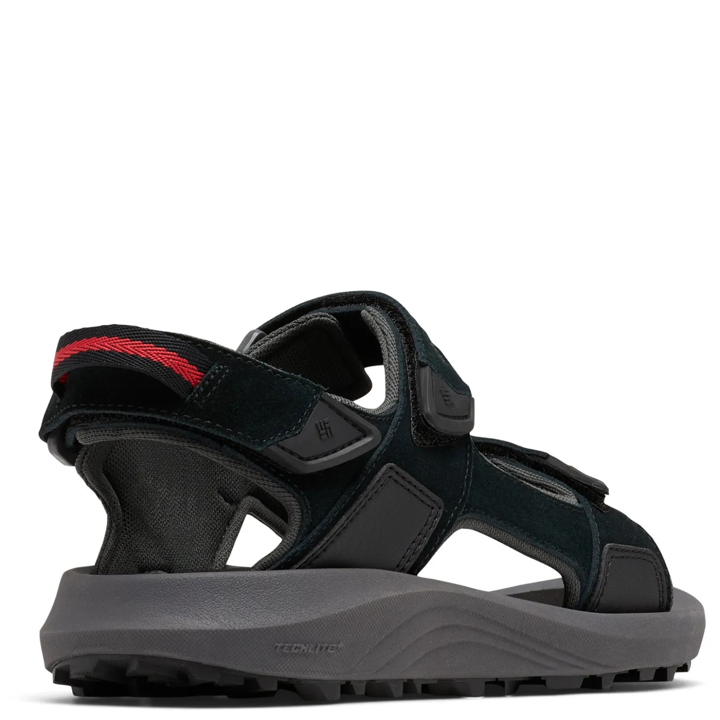 Footbed*Columbia Sportswear Company Men's Columbia, Trailstorm Hiker 3 Strap Sandal Black