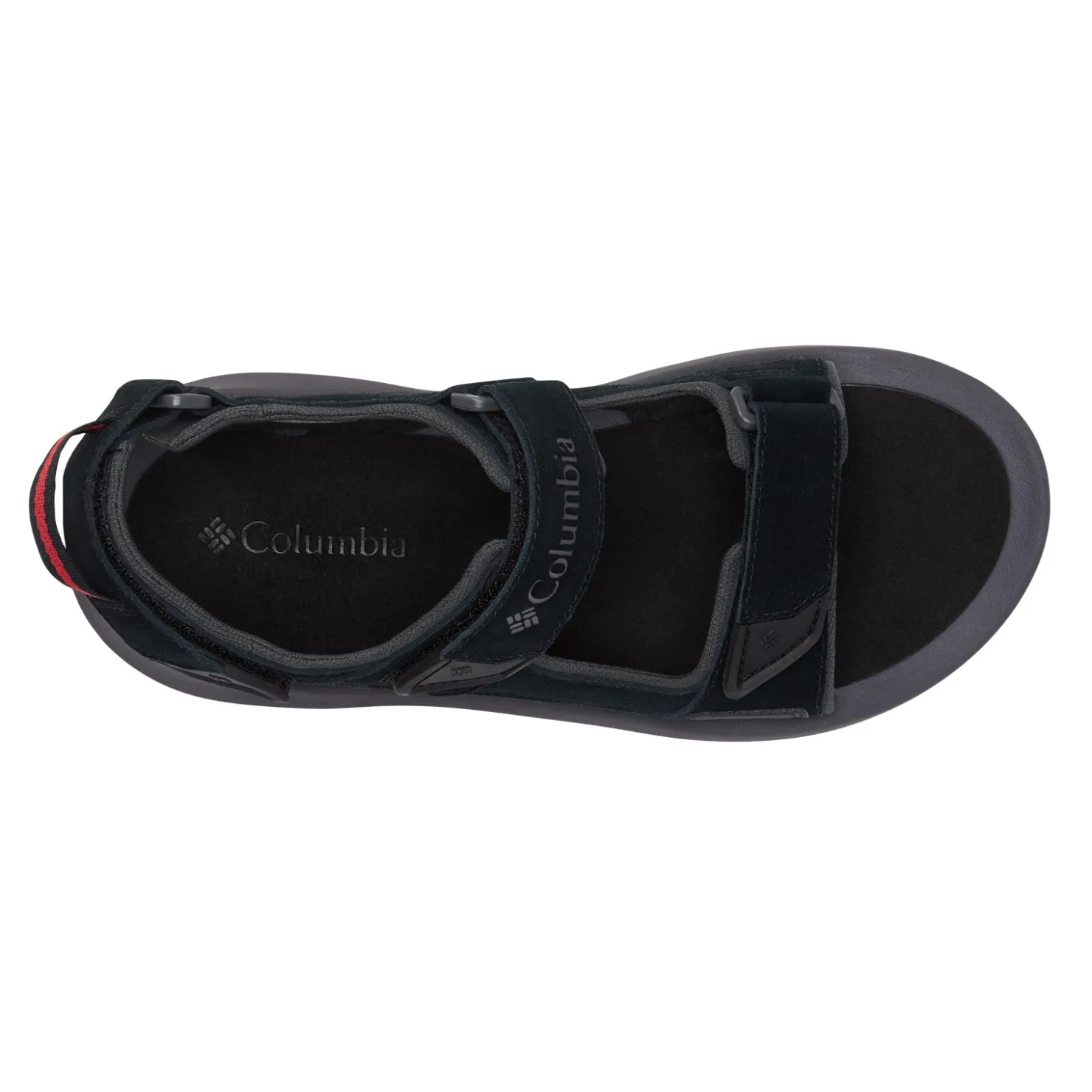 Footbed*Columbia Sportswear Company Men's Columbia, Trailstorm Hiker 3 Strap Sandal Black