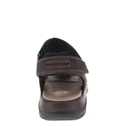 Sandals*Dockers Men's , Byrd Sandal Dark Brown Black