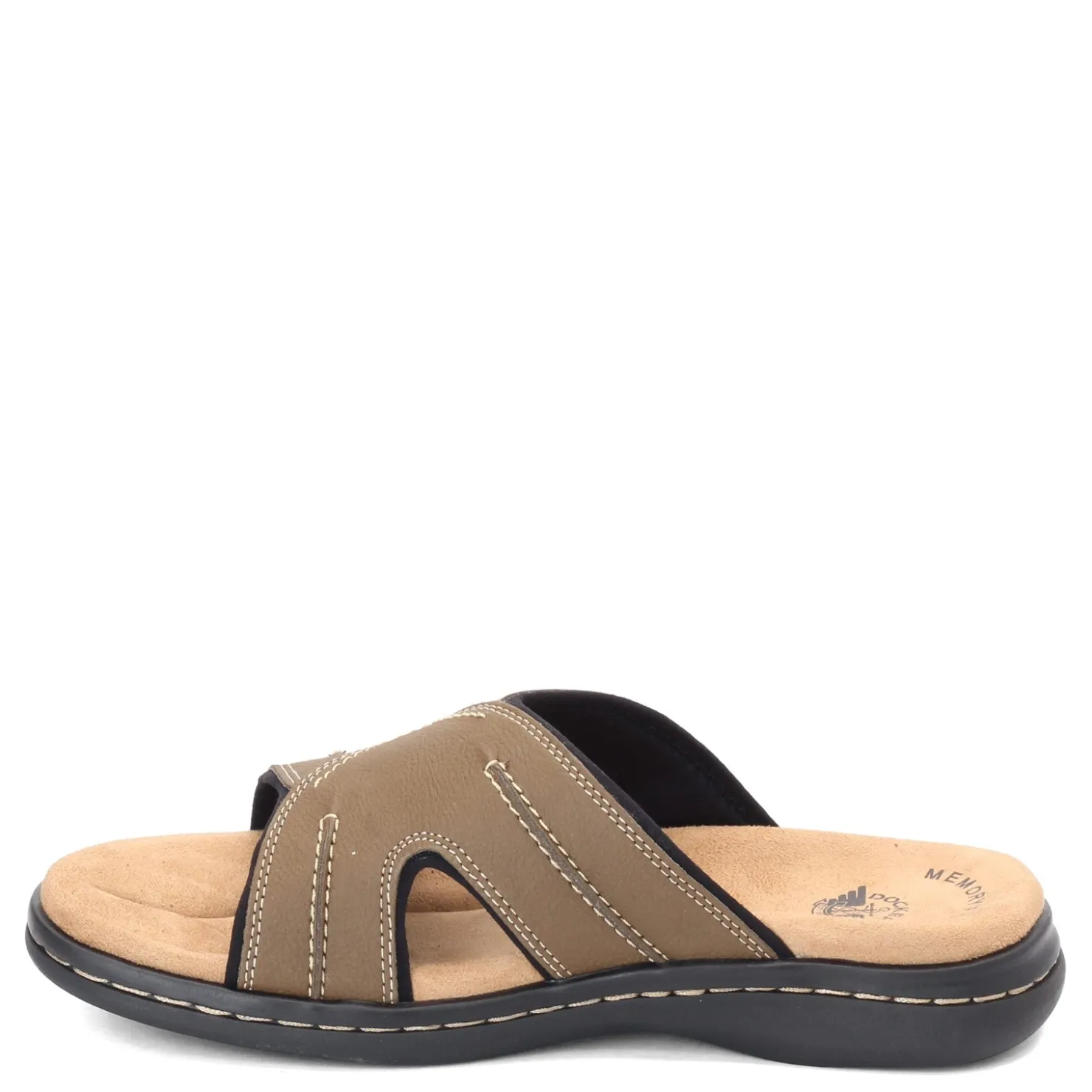 Slides*Dockers Men's , Sunland Slide Sandal Dark Tan