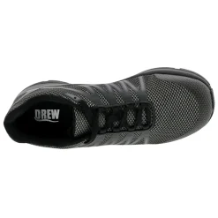 Walking*Drew Shoes Men's Drew, Player Walking Shoe Black Mesh Combo