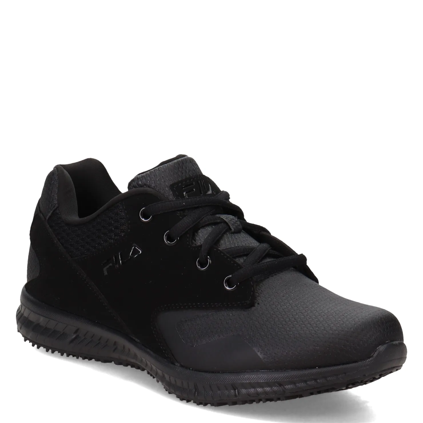 Work & Safety*Fila Men's , Memory Layers SR Work Shoe - Wide Width Black
