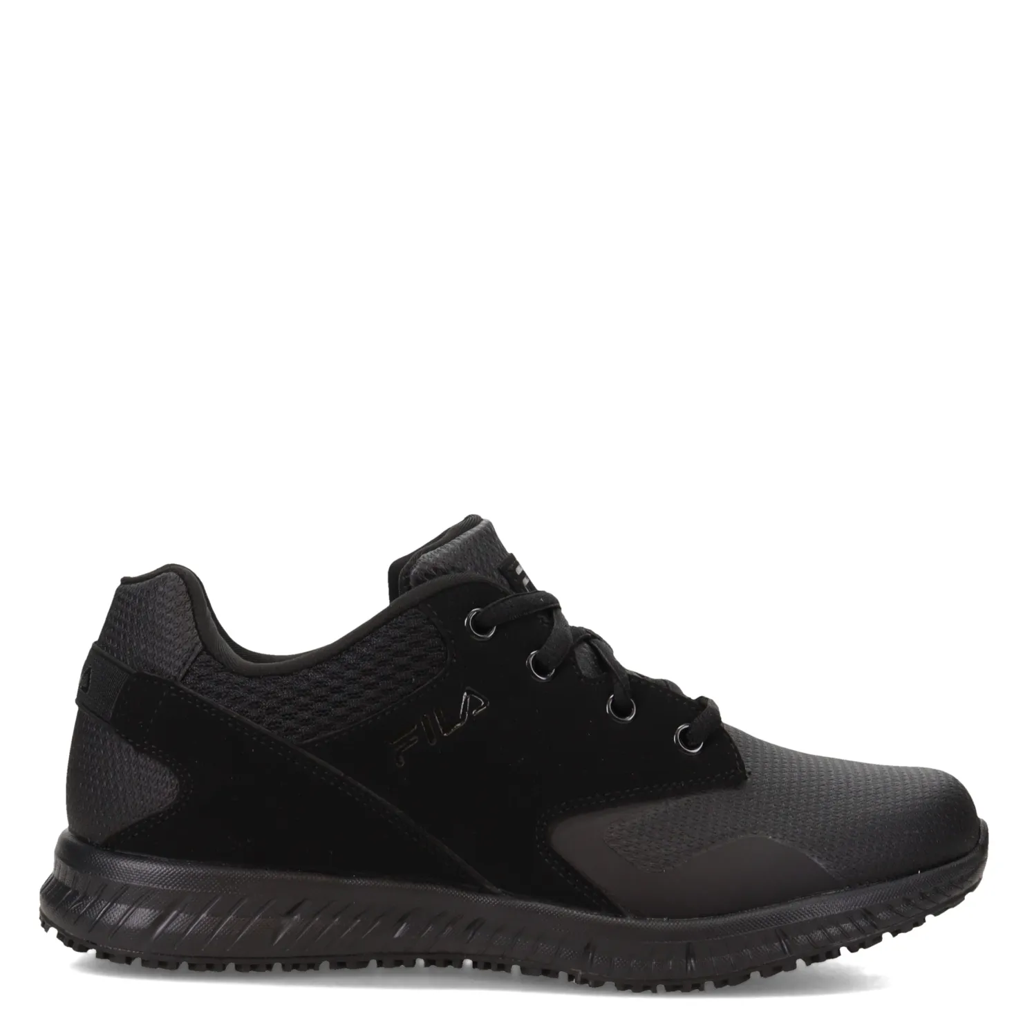 Work & Safety*Fila Men's , Memory Layers SR Work Shoe - Wide Width Black