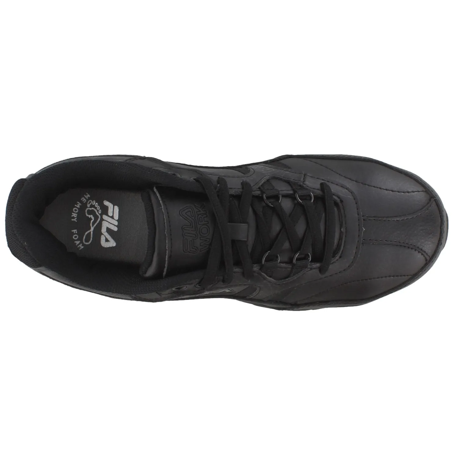 Sneakers & Athletics*Fila Men's , Memory Workshift Slip Resistant Composite Toe Shoe Black/Black/Black