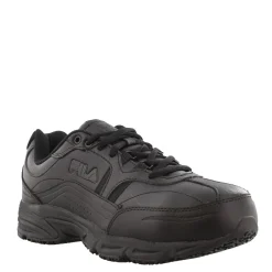 Sneakers & Athletics*Fila Men's , Memory Workshift Slip Resistant Composite Toe Shoe - Wide Width Black