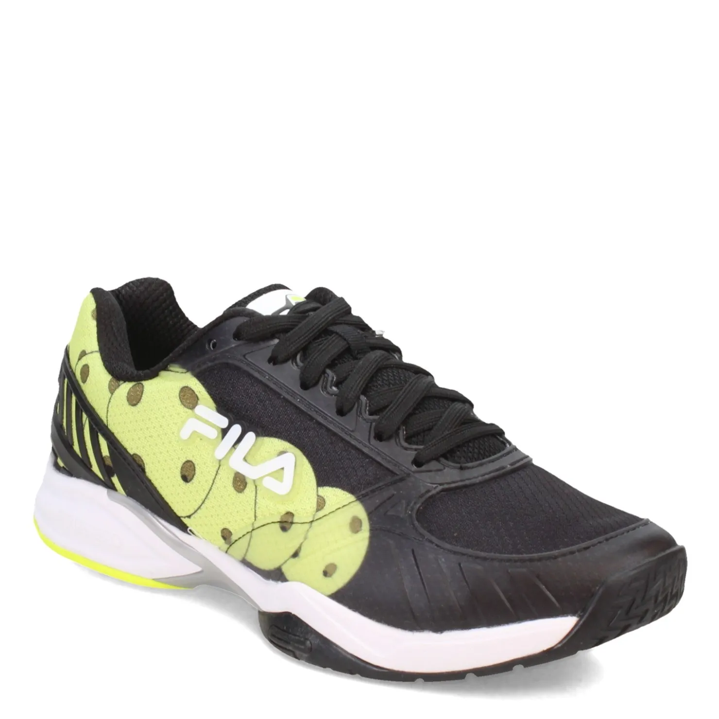 Court*Fila Men's , Volley Zone Pickleball Shoe Black/White/Sfty