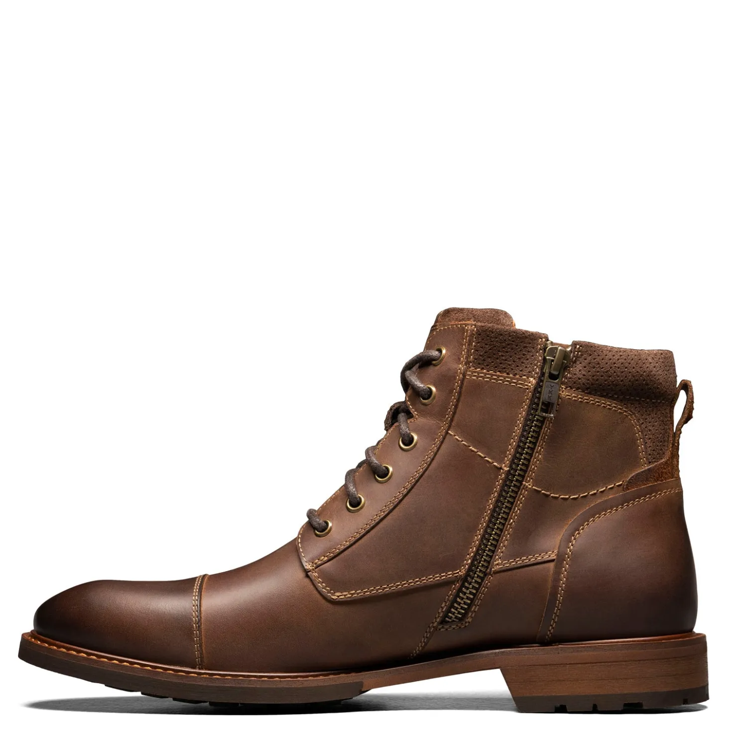 Boots*Florsheim Men's , Chalet Cap Toe Boot Brown Crazy Horse