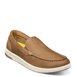 Loafers*Florsheim Men's , Crossover Moc Toe Slip-On Mushroom