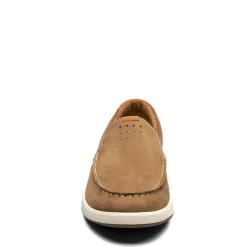 Loafers*Florsheim Men's , Crossover Moc Toe Slip-On Mushroom