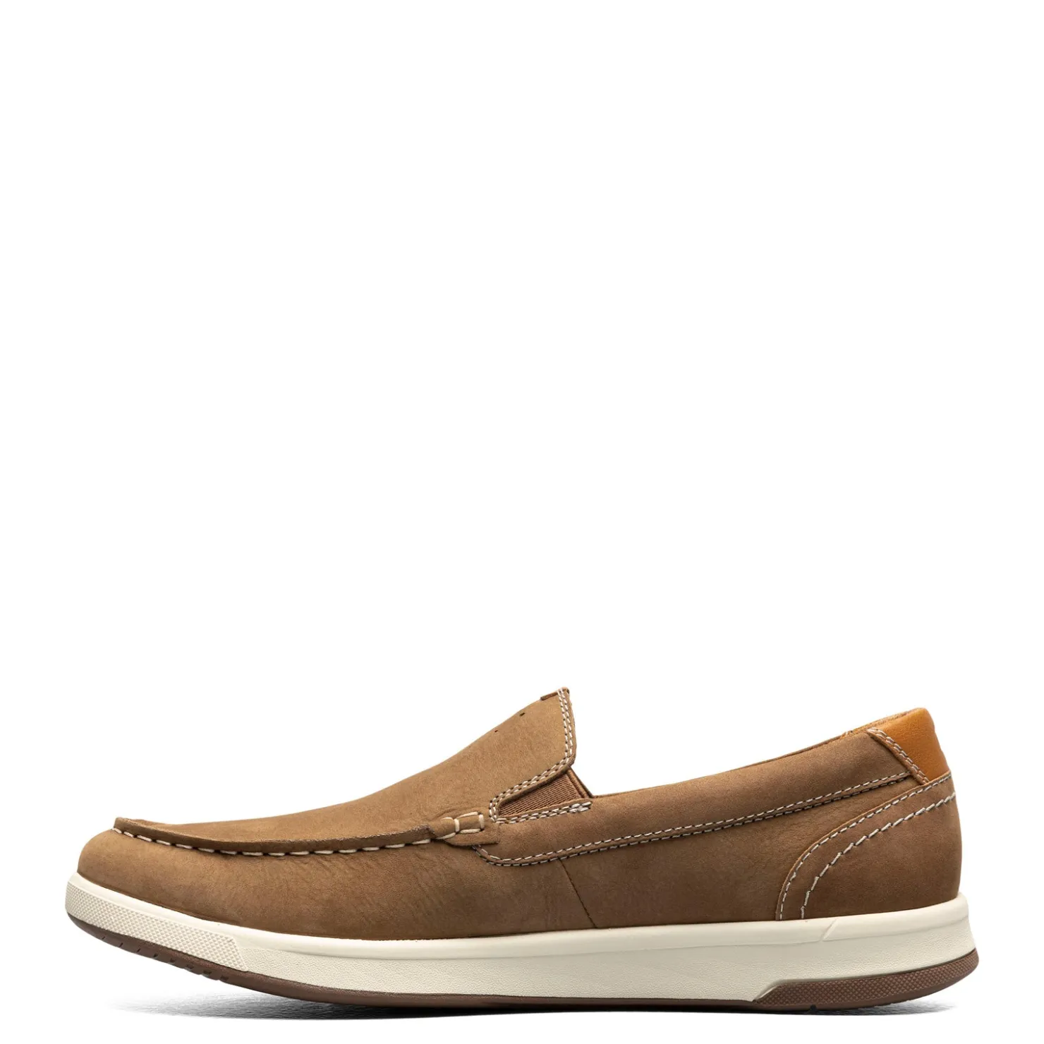 Loafers*Florsheim Men's , Crossover Moc Toe Slip-On Mushroom