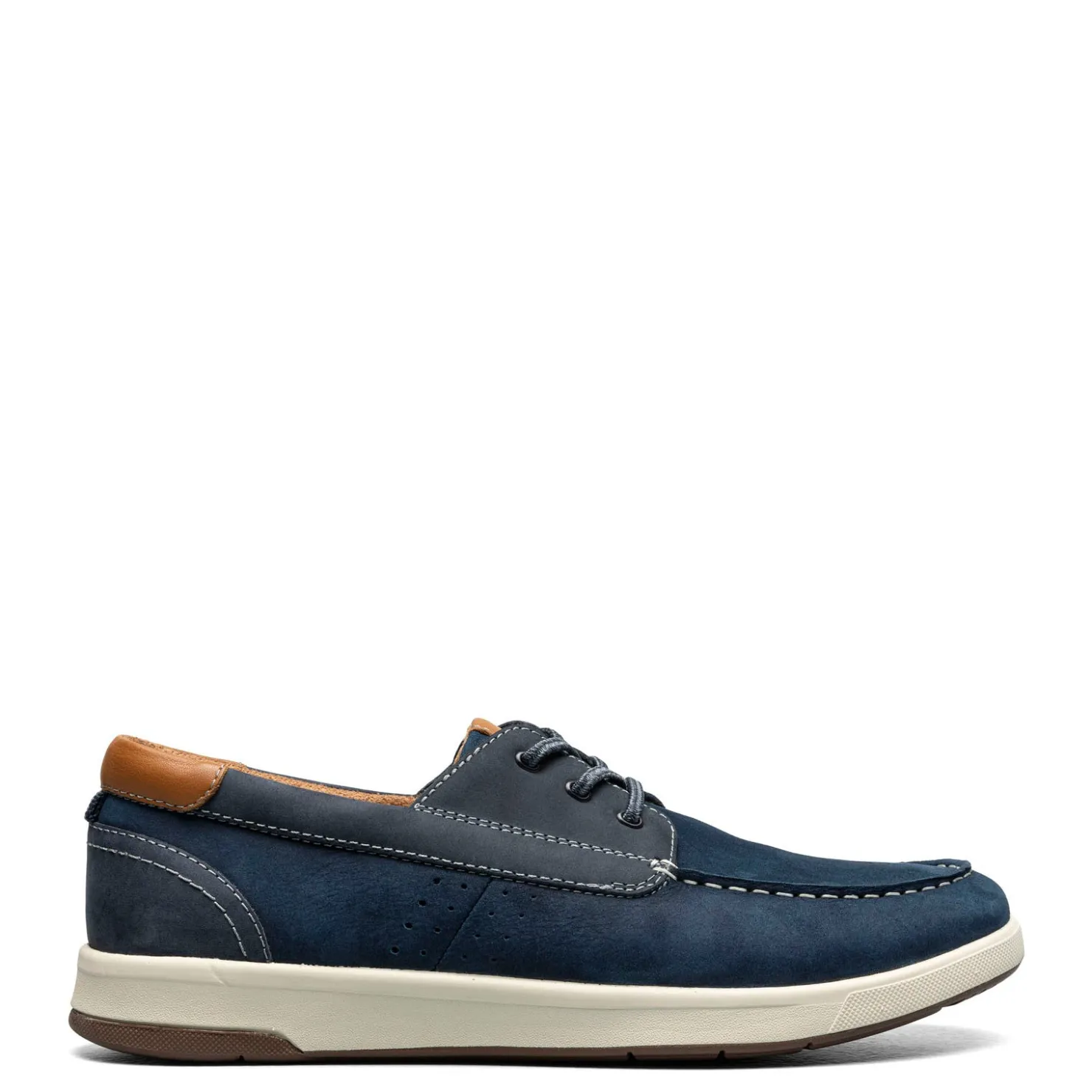 Boat Shoes*Florsheim Men's , Crossover Moc Toe Boat Shoe Navy
