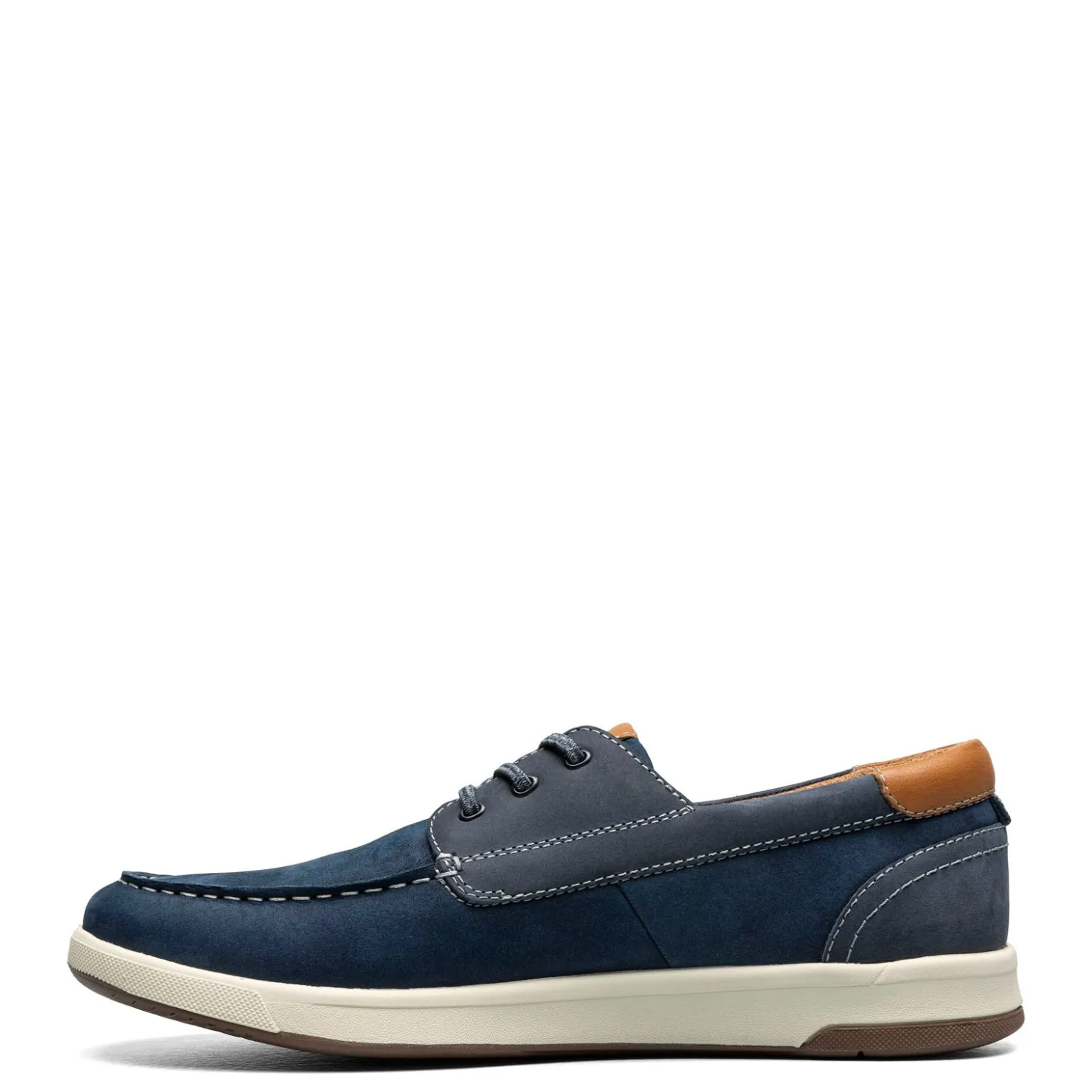 Boat Shoes*Florsheim Men's , Crossover Moc Toe Boat Shoe Navy