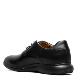Dress*Florsheim Men's , Dash Plain Toe Oxford Black Smooth W/Black Sole