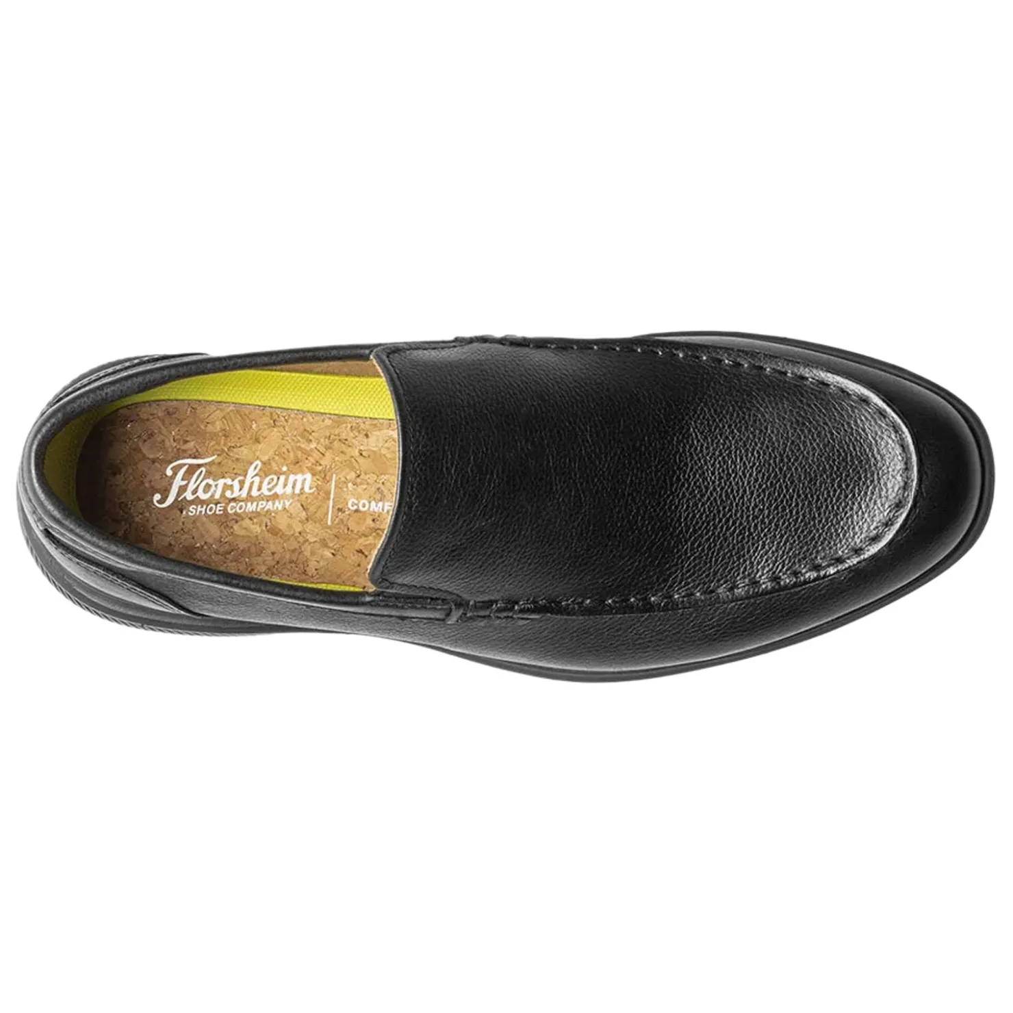 Slip-On Shoes*Florsheim Men's , Hamptons Moc Toe Venetian Loafer Black