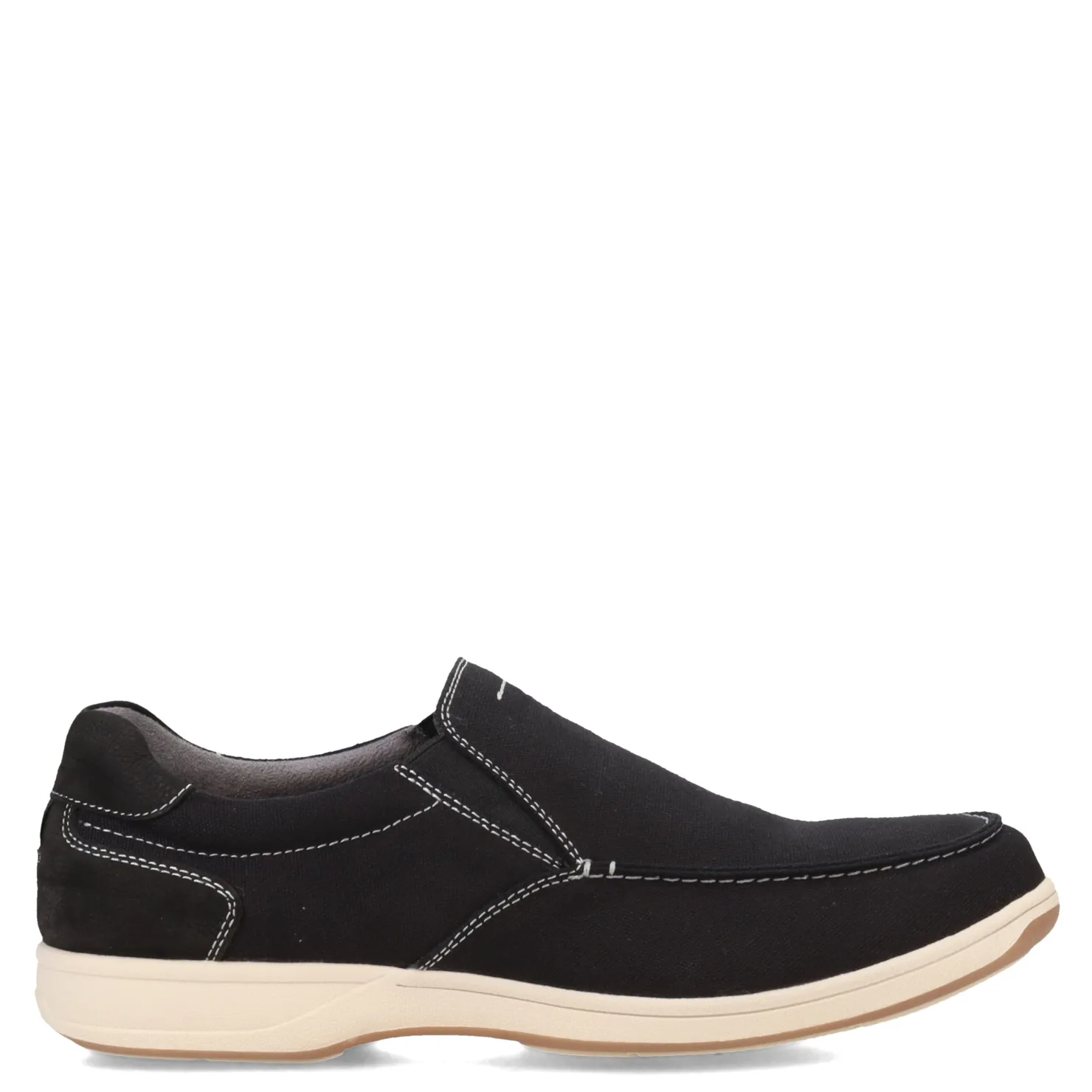 Loafers*Florsheim Men's , Lakeside Canvas Moc Slip On Black